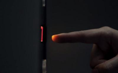 Kinetic touchless tech mimics physica press without contact