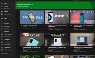 youtube hashtag landing page