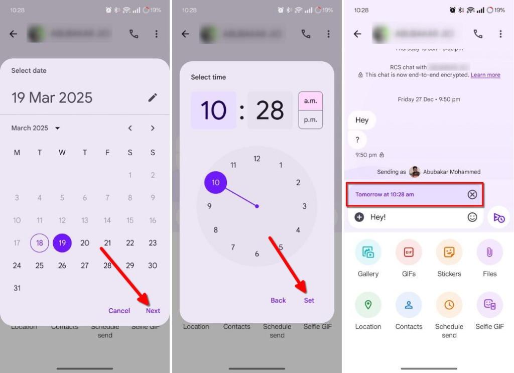 How to Schedule a Text Message on Android | Beebom