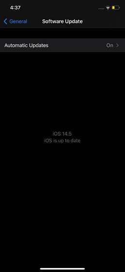 Update software on iPhone