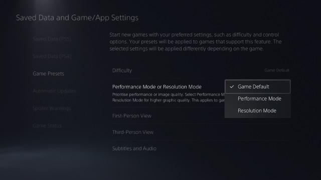 How to Preset Game Difficulty, Resolution, and More on PS5 | Beebom