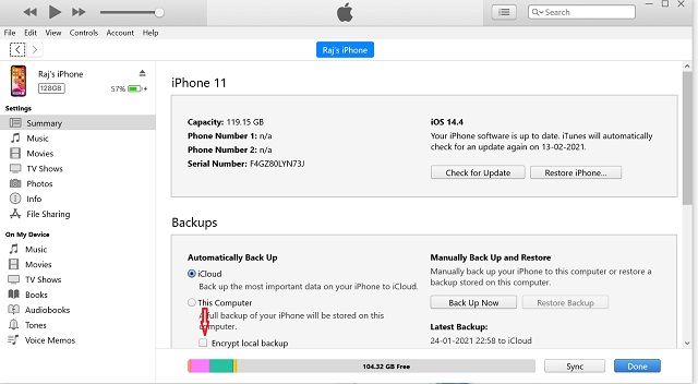Select-encrypt-local-backup-on-Windows