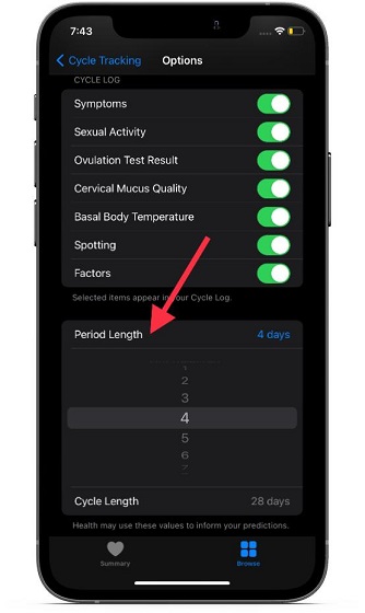 Set up cycle tracking on iPhone and Apple Watch