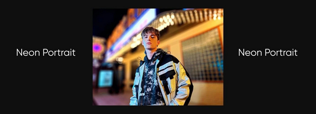 neon portrait realme