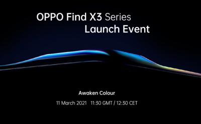 oppo find x3 series launch event date