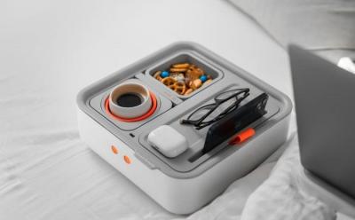 Couch console customizable container