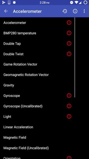 Sensor Disabler app