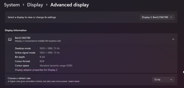 9. Dynamic Refresh Rate Hidden Windows 11 Features (2022)