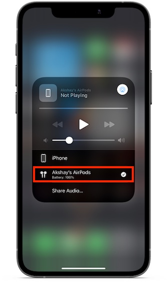 Check AirPod's battery - one left or right airpod not working