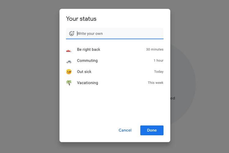 Google Now Lets You Set a Custom Status in Gmail and Google Chat; Here ...