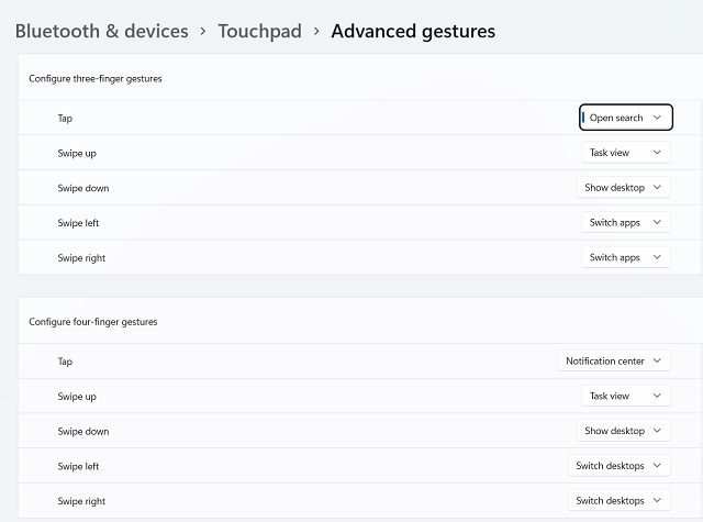 8. Advanced Gesture Controls Hidden Windows 11 Features (2022)