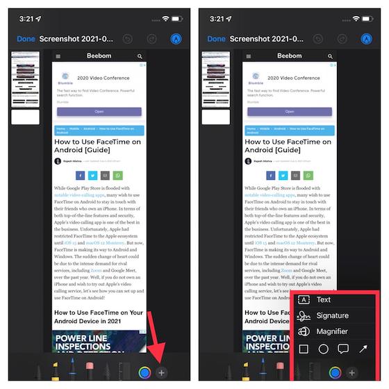 Annotate pdf in Apple Files