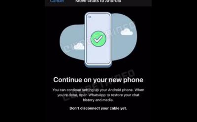 WhatsApp May Want You to Connect Devices with a Cable for Chat Migration
