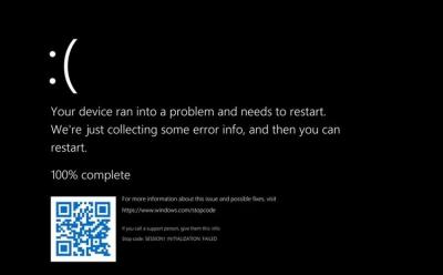 Widnows 11 black screen of death