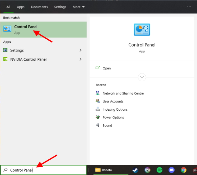Control Panel install fonts windows 10