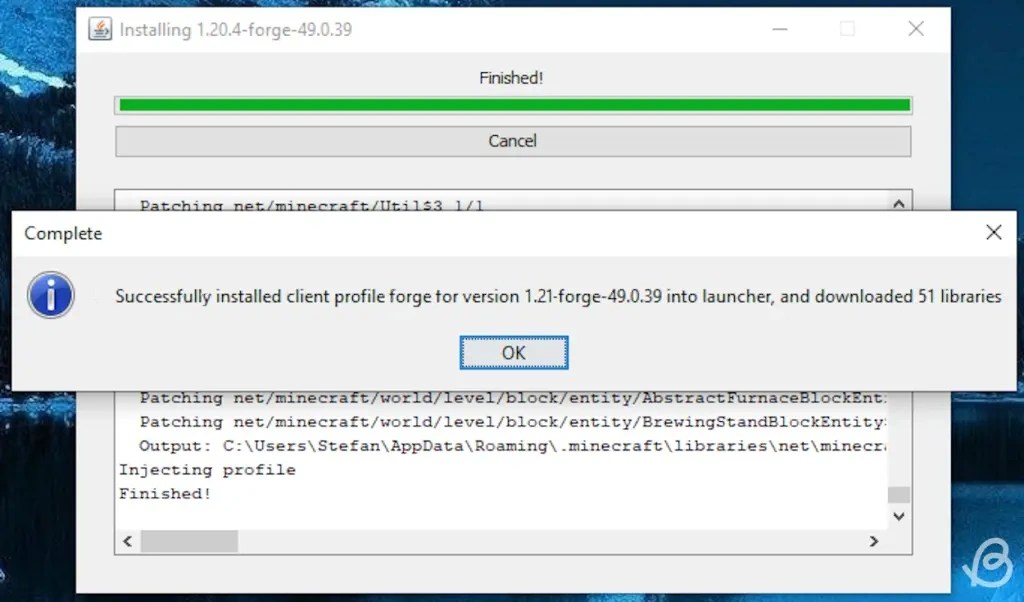 Install-Forge-Minecraft-Youve-successfully-installed-Forge-in-Minecraft