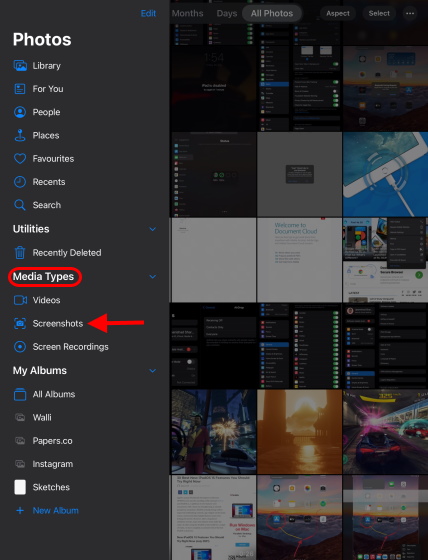 Photos Screenshots