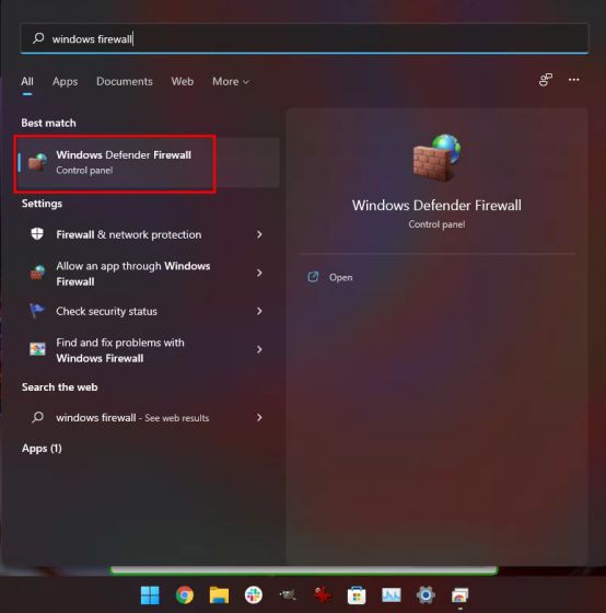 Adjust Firewall Settings