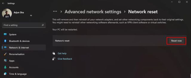 Reset Network