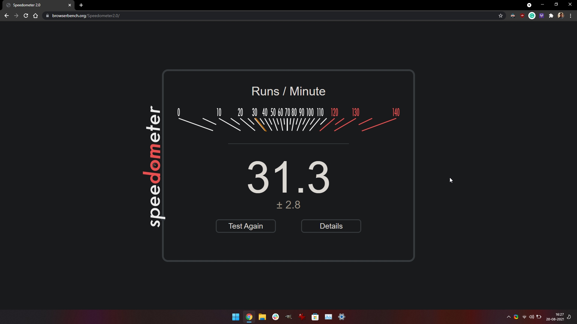 speedometer 2.0 windows laptop