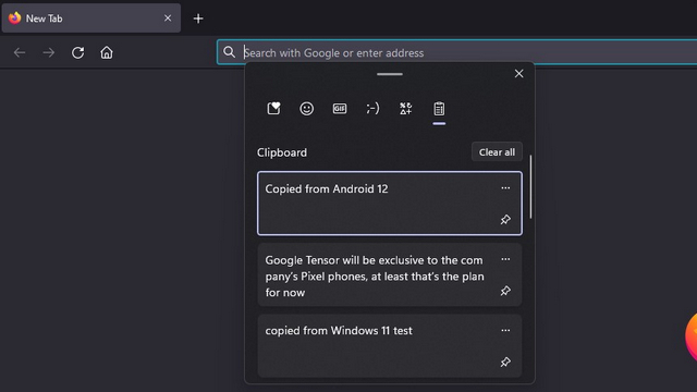 copied on android 12 - windows