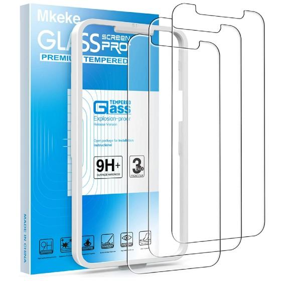 Mkeke Tempered Glass Screen Protector For IPhone XR & IPhone 11 – 3-Pack Clear