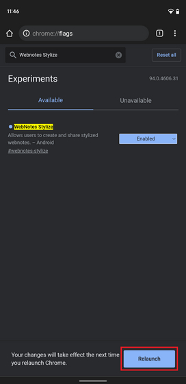 Enable Google Chrome Flag to Share Quotes