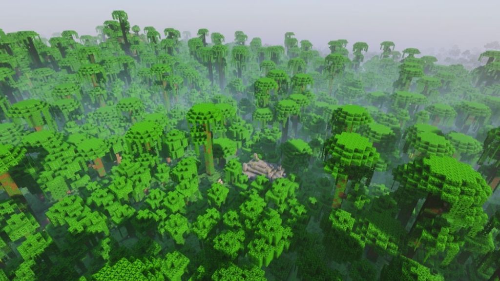 Huge Jungle with Jungle Temples