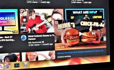 YouTube continue watching feature