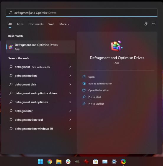 Defragment Hard Disk