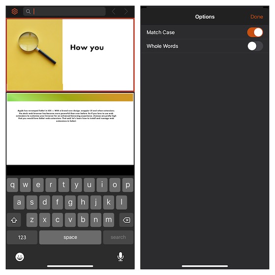 How to Control F on PowerPoint in iPhone and iPad
