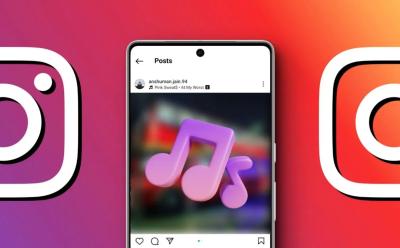 Instagram Post with Music Playing On It