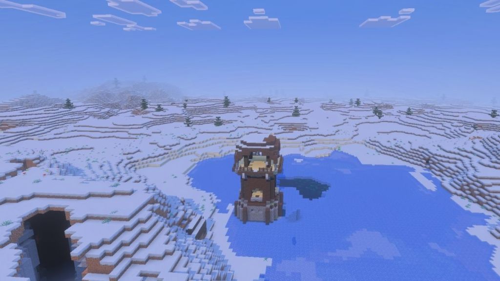 Snow Village with Pillager Outpost