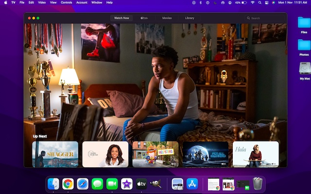 Start watching a movie in Apple TV app