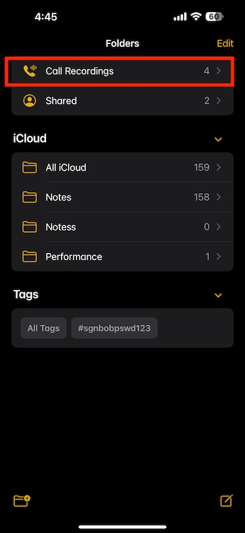 Call Recording Transcript iPhone