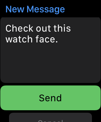 Send a watch face to people