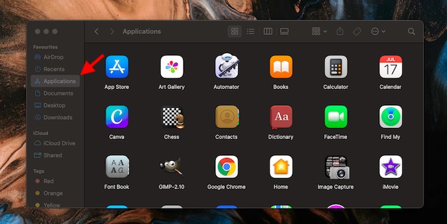 Delete apps on Mac