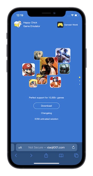 Happy Chick emulator on iPhone and iPad