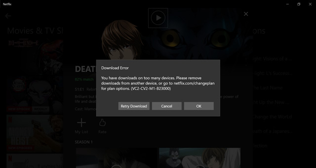 download error on netflix