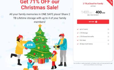 pCloud Christmas Day Sale Lifetime Plan with 71% Discount