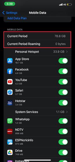 How to Check Data Usage on iPhone | Beebom