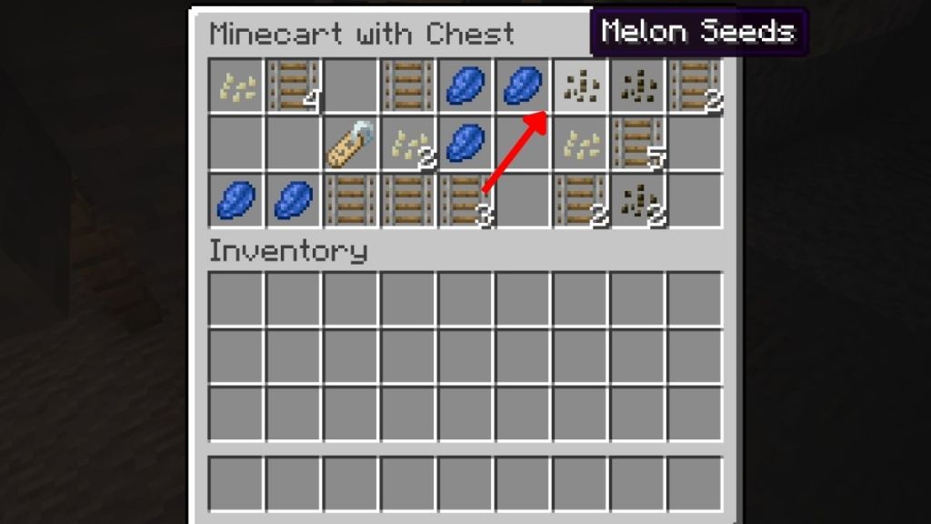 Find Melon Seeds in Mineshaft