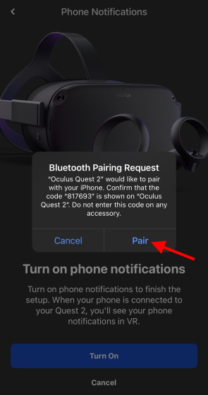pair button quest 2