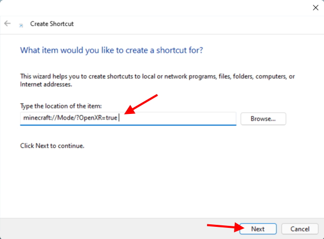 shortcut code