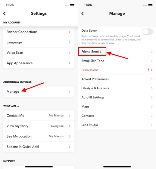 change emoji snapchat - iphone 2