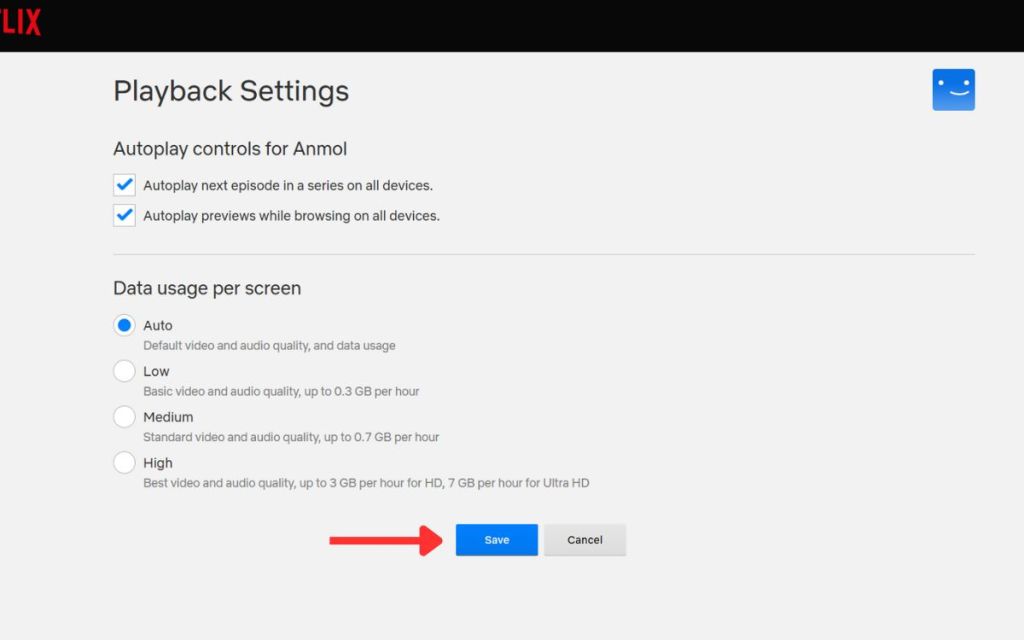 Confirming Resolution in Netflix