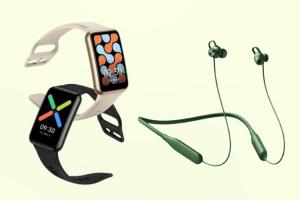 Oppo Watch Free and New Green-Colored Enco M32 Wireless Headset Launched in India