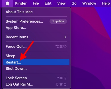 Restart Your Mac