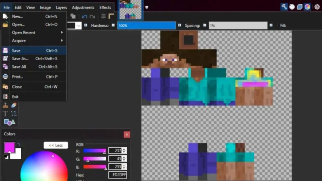 Save Minecraft Skin