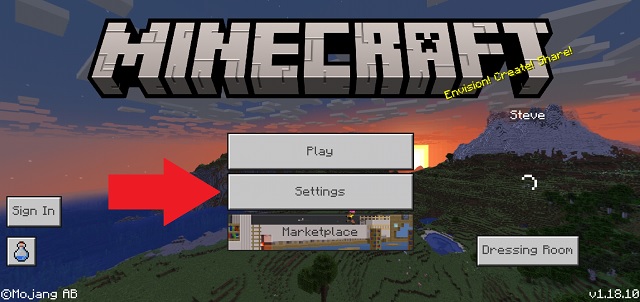 Settings in MCPE